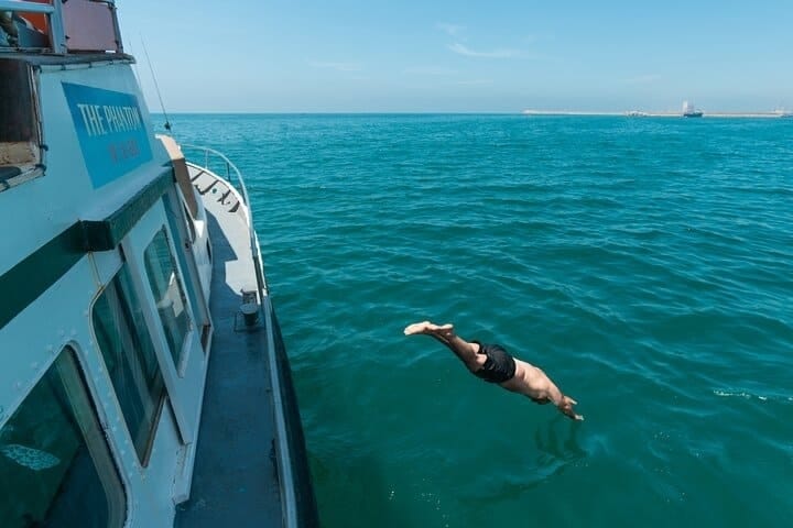 take a half day trip in agadir with private boat for swim and fishing