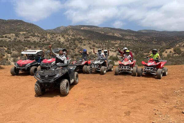 Renting a quad bike in Tamraght for an adventure tour in the Moroccan desert
