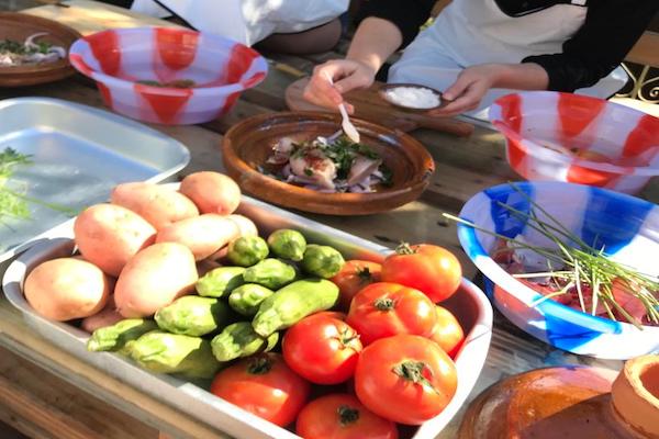 Moroccan cooking class in Agadir with traditional tagine preparation