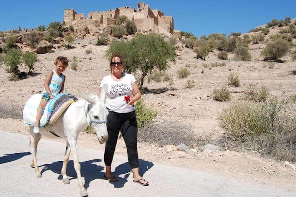 Scenic road from Taghazout to Taroudant passing argan forests
