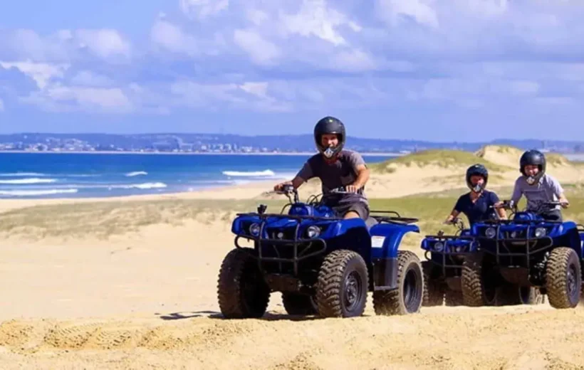 Off-road quad biking in Morocco’s Atlantic coastal dunes