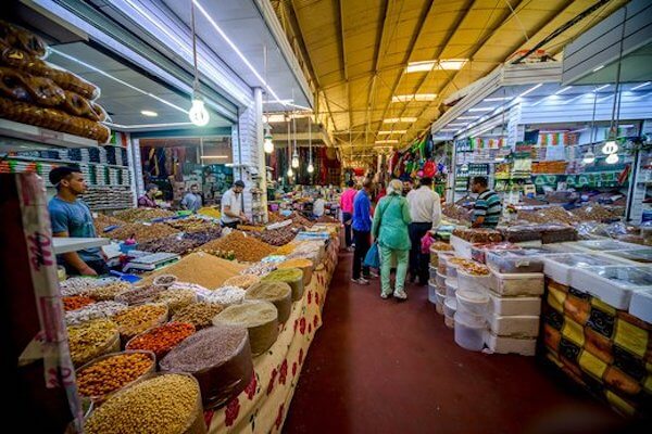 Entrance of Souk El Had Agadir market from Taghazout trip