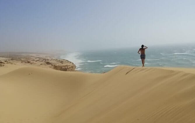 Timlalin sand dunes near Taghazout on a desert tour from Agadir