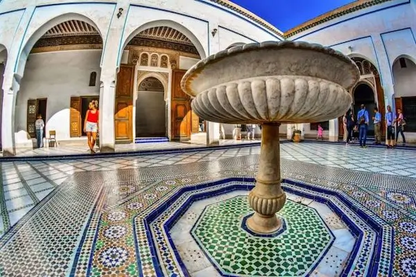 Bahia Palace Marrakech architecture during a Taghazout tour