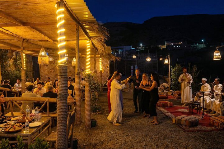 Berber Show Night from Agadir with traditional Moroccan dancers, live Berber music, and authentic dinner experience