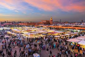 Colorful Marrakech souks on a private day trip from Agadir
