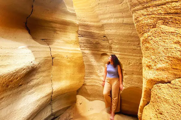 Sandboarding and canyon visit at Timlalin Dunes from Agadir